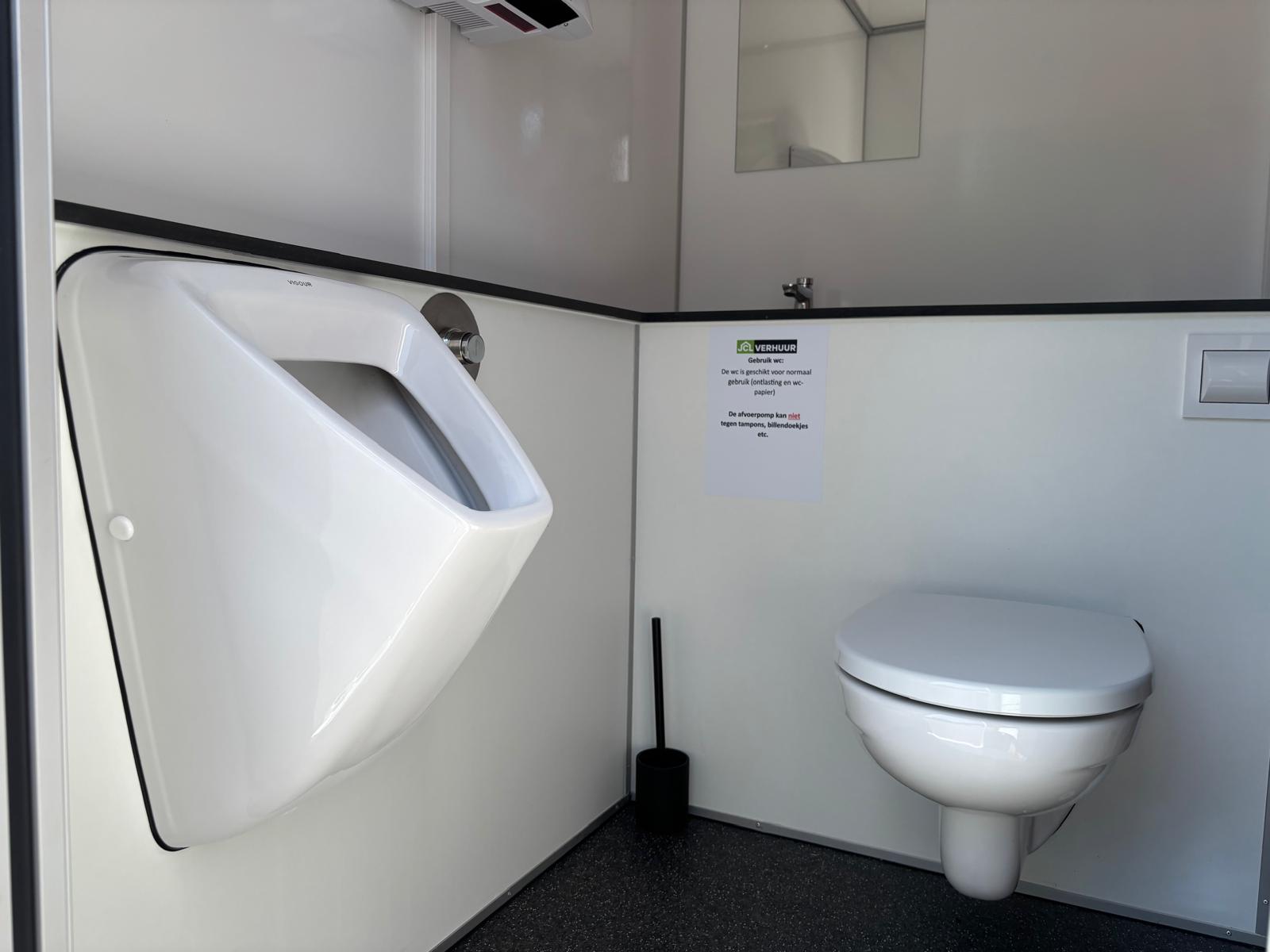 Toiletwagen urinoir + toilet
